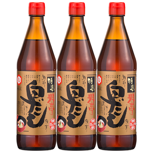 特選料亭白だし600ｍｌ　３本